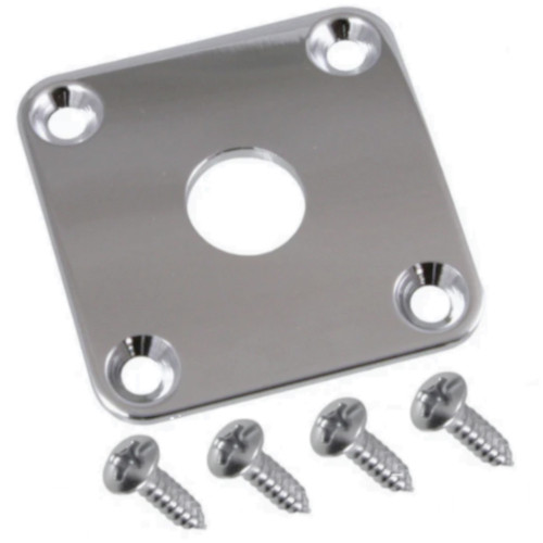 Square Metal Jack Plate for Gibson Les PaulNickel