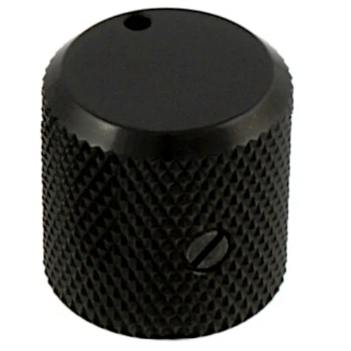Metal Flat Top Knob for Guitar & Bass-Black