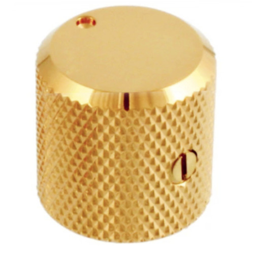Metal Flat Top Knob for Guitar & Bass-Gold