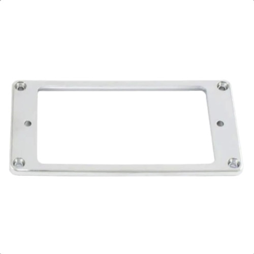 Flat Metal Humbucker Pickup Mounting Ring-Chrome