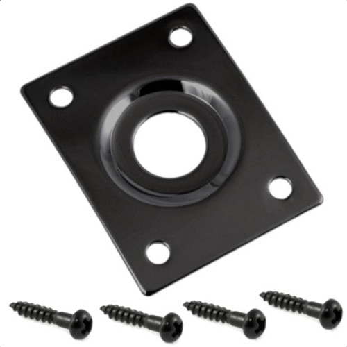 Rectangular Metal Jack Plate-Black