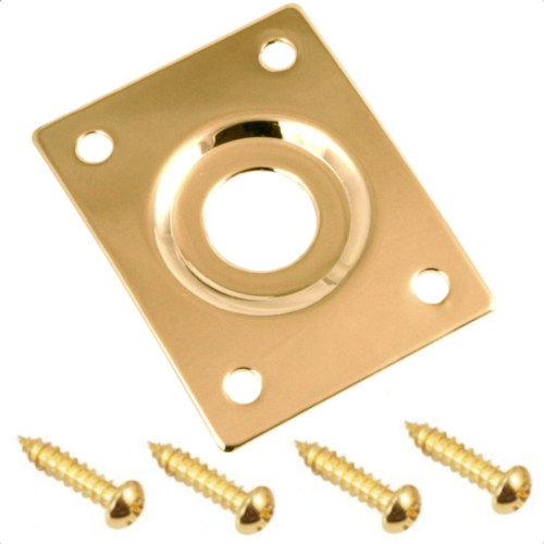 Rectangular Metal Jack Plate-Gold