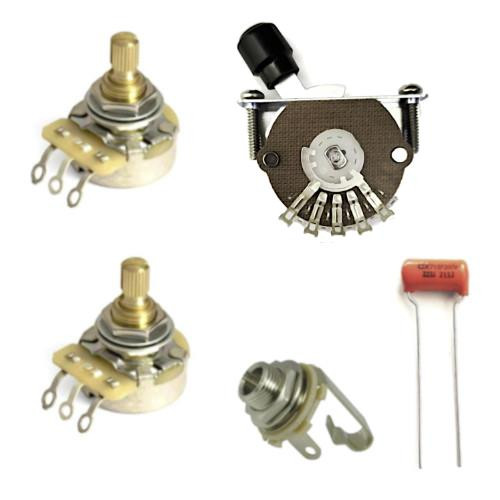 Tele Electronics Kit w/ CTS Pro Pots & 4-Way Mod Switc
