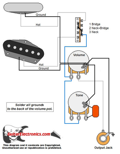 Tele Style Guitar Wiring Diagram