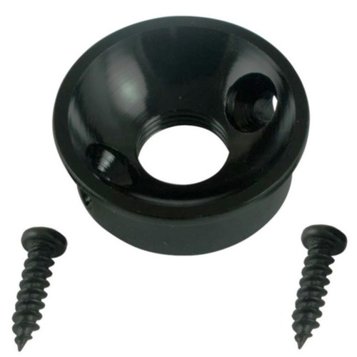 Electro-Socket Retrofit Tele Style Jack Plate-Black