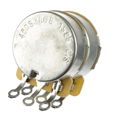 Fender 250K/500K Dual Audio Taper Pot-Split Shaft-Rear