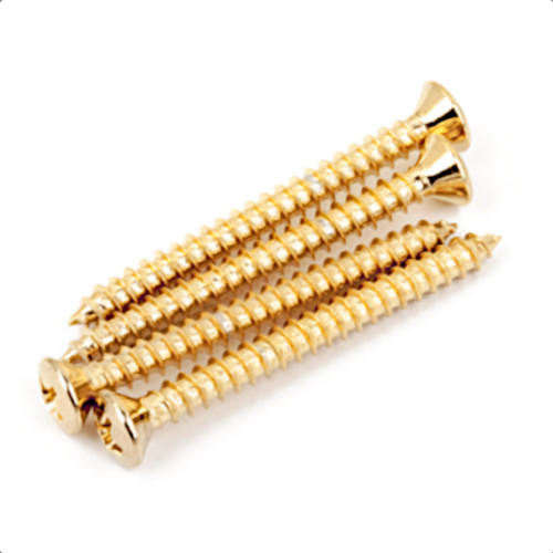 Original Fender Guitar & Bass Neck Mounting Screws-Gold