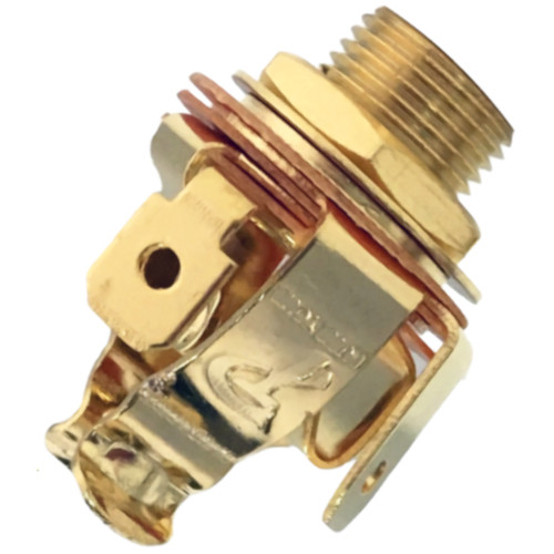 Pure Tone Muti-Contact 1/4" Stereo Jack for Guitar & Bass-Gold