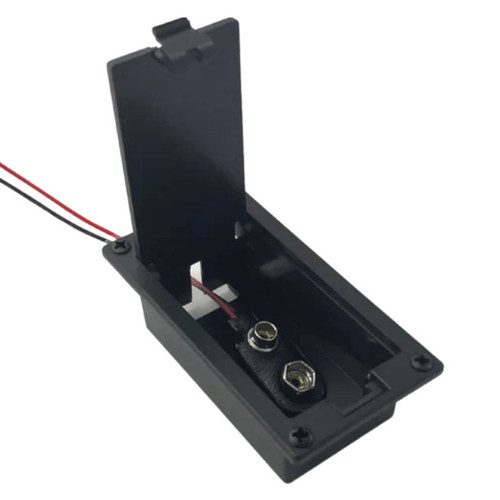 9 Volt Battery Box for Guitar & Bass -Flat Mount