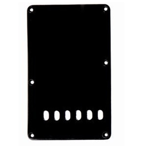 Strat Style Tremolo Spring Cover Plate-1Ply Black