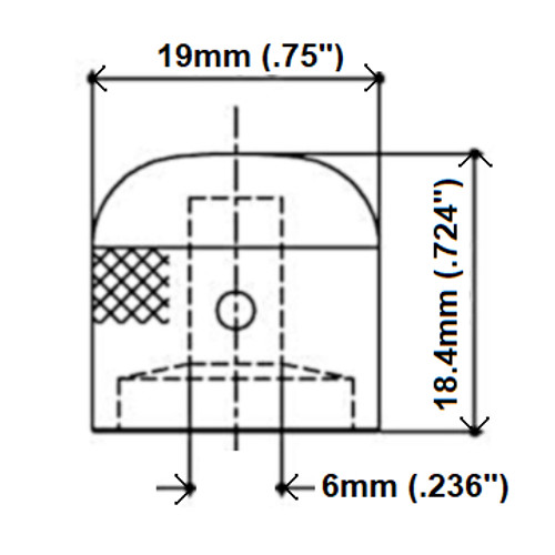 Gotoh Knob Dimensions