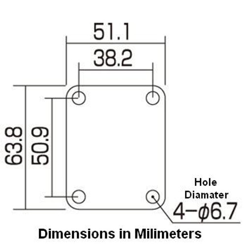 Neck Mounting Plate for Guitar & Bass-Nickel