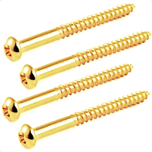 Bass Pickup Mounting Screws-Gold