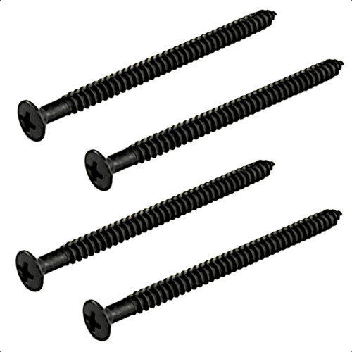 Tuning Key & Cover Plate Mounting Screws-Black