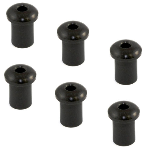 Guitar Top String Ferrules (6) Black