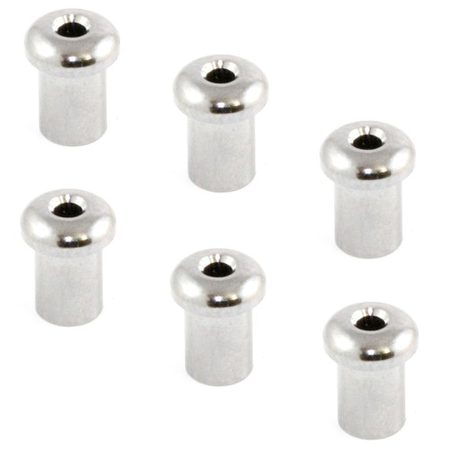 Guitar Top String Ferrules (6) Chrome