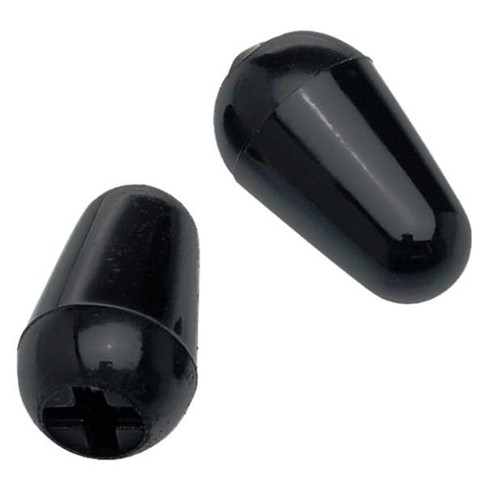 Original Fender USA Strat Switch Tip Knobs-Black