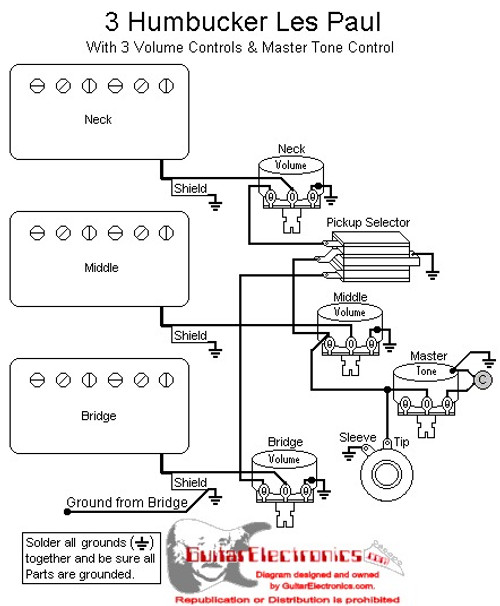 Epiphone 3 Humbucker Wiring Diagram - Wiring Diagram & Schemas