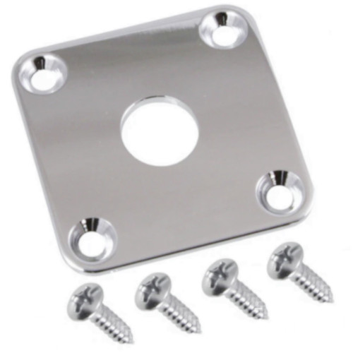 Square Metal Jack Plate-Chrome