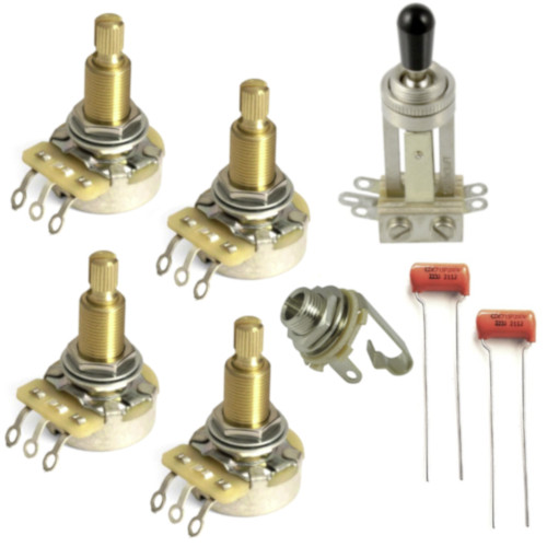 Gibson Guitar Electronics Kit w/ CTS Pro Pots-Long Shaft