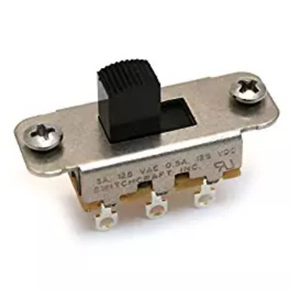 Switchcraft 2-Way ON/ON Guitar Slider Switch-Black