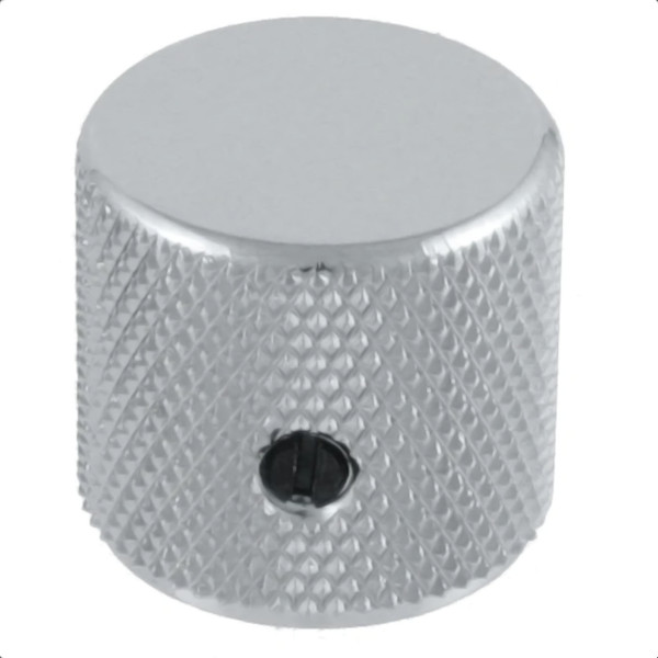 Metal Barrel Knob for Guitar & Bass-Chrome