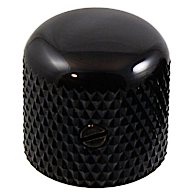 Dome Top Knob for Guitar & Bass-Black
