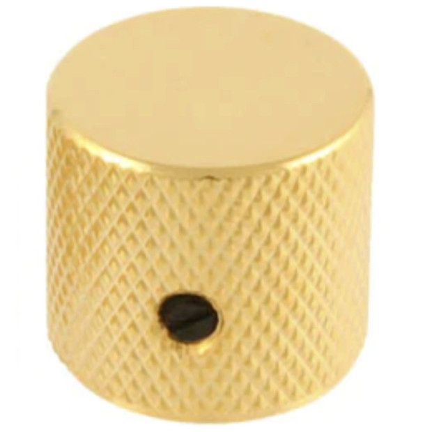 Metal Barrel Knob for Guitar & Bass-Gold