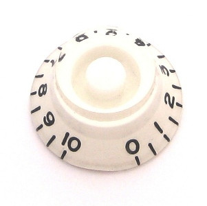Bell Knob w/ Fine Splines-White
