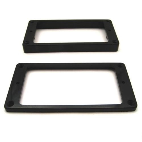 Humbucker Ring Set-Tapered w/ Flat Bottoms-Black