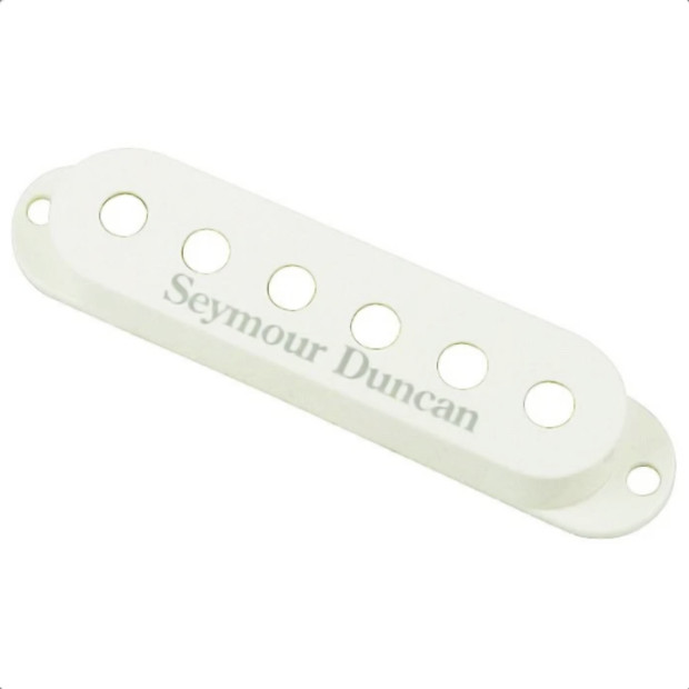 Seymour Duncan Single Coil Pickup Cover-White with Logo