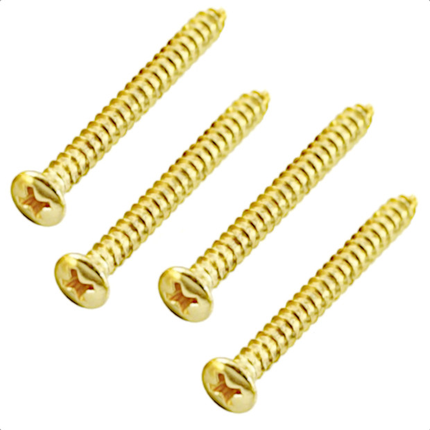 Neck Mounting Screws for Guitar & Bass-Gold