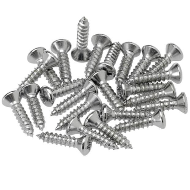 Fender Guitar & Bass Pickguard Screws-Chrome