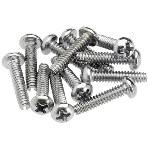Original Fender Guitar Pickup & Switch Screws-Chrome