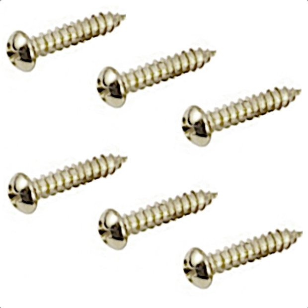 Bass Tuning Key and Arch Top Tail Piece Mounting Screw Set-Nickel