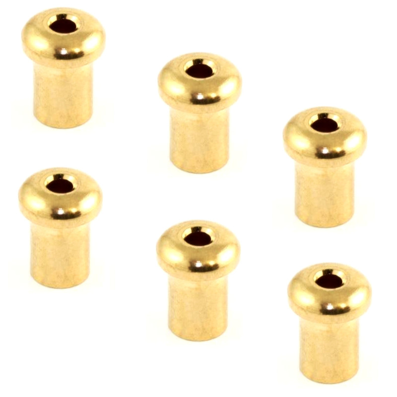 Guitar Top String Ferrules (6) Gold
