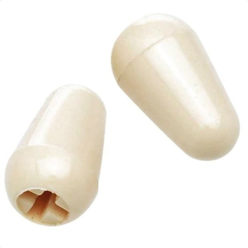 Original Fender USA Strat Switch Tip Knobs-Parchment