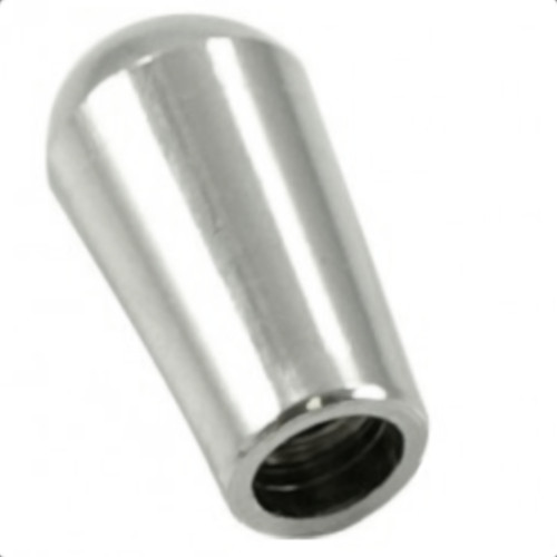 Metal Guitar Toggle Switch Tip Knob w/ Switchcraft 8-32 Threads-Chrome
