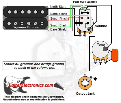 1 Humbucker/1 Volume/1 Tone/Series-Parallel