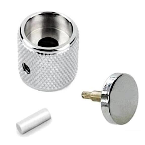 Fender Tele & P-Bass S-1 Knob w/ Cap-Chrome