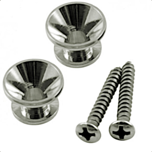 Traditional Strap Button Set (2) Nickel