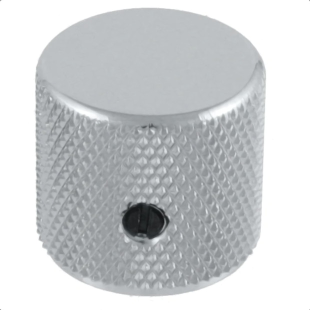 Metal Barrel Knob for Guitar & Bass-Chrome