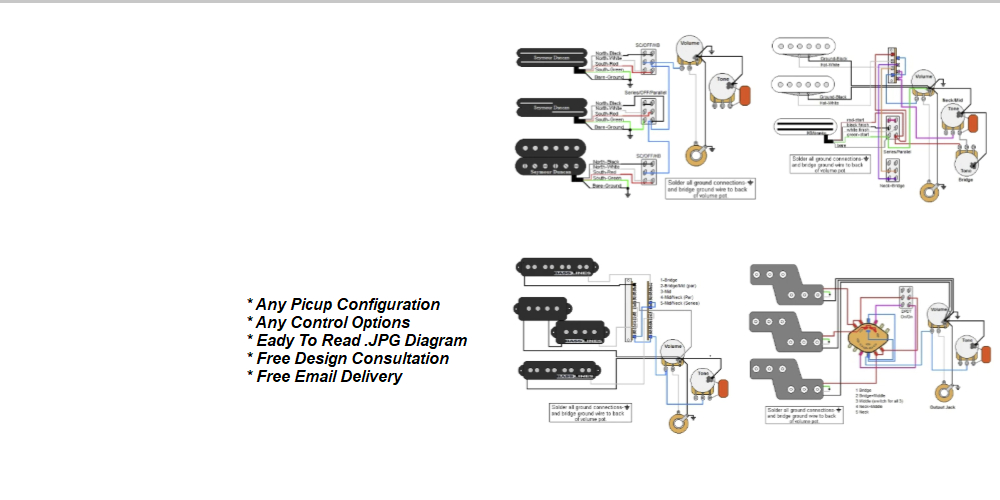 Guitar Electronics Parts Wiring Diagrams Guitarelectronics Com