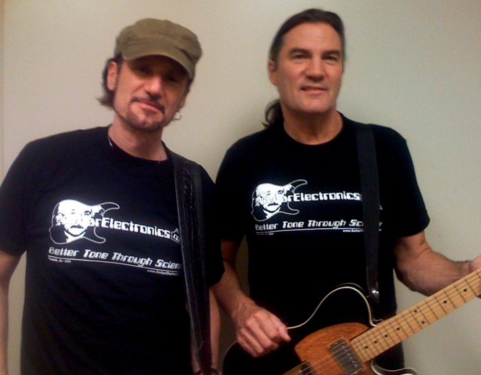 Bruce Kulic (Kiss) and Max Carl (Grand Funk) Spotted in Guitar Electronics Swag