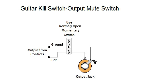 triatlón Claraboya educación Guitar Kill Switch-Output Mute Switch
