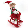 30cm Elf on Rocking Horse