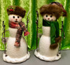 Set 2 Mr & Mrs Snowman - Katherine's Collection