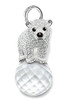 925 Sterling Silver Polar Bear & Snake Chain