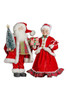 Santa & Mrs Claus, Set of 2, 49/45cm H