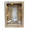 Wood Look 3D LED Deer Box